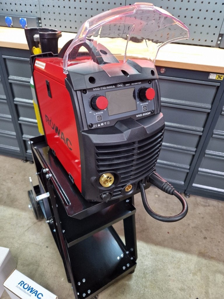 Compleet pakket!  Röwac MIG 200P DUBBEL PULSE 230v, Ophalen of Verzenden, Nieuw, 150 tot 250 ampère, Co2