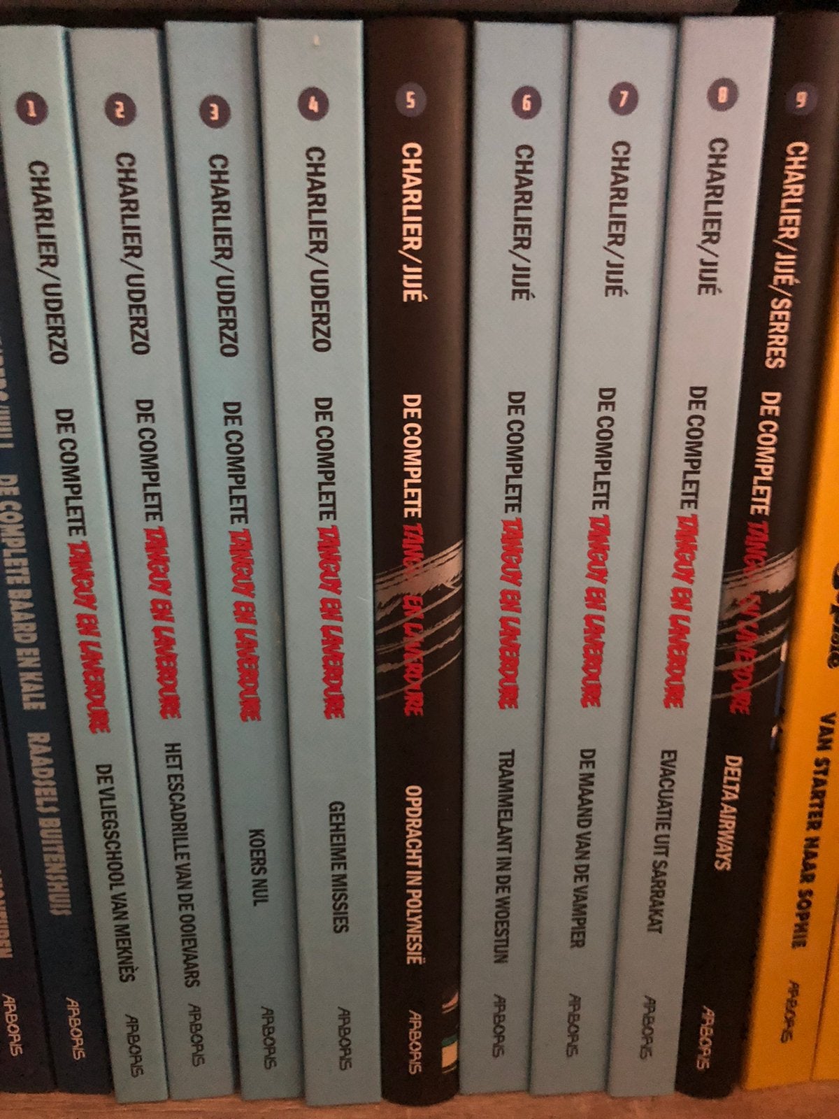 De complete Tanguy en Laverdure 1 T / M 9 Integraal, Boeken, Stripboeken, Complete serie of reeks, Ophalen, Zo goed als nieuw