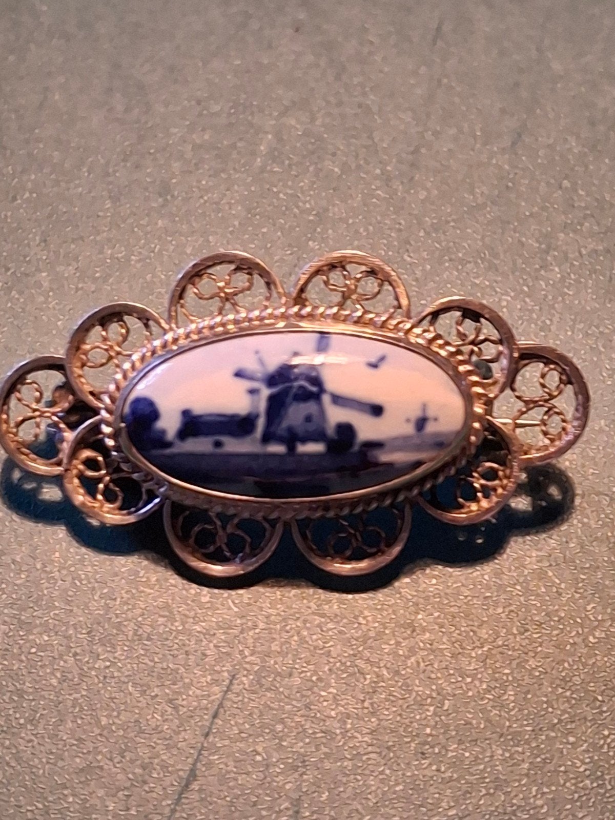 Zilveren broche, Antiek en Kunst, Ophalen