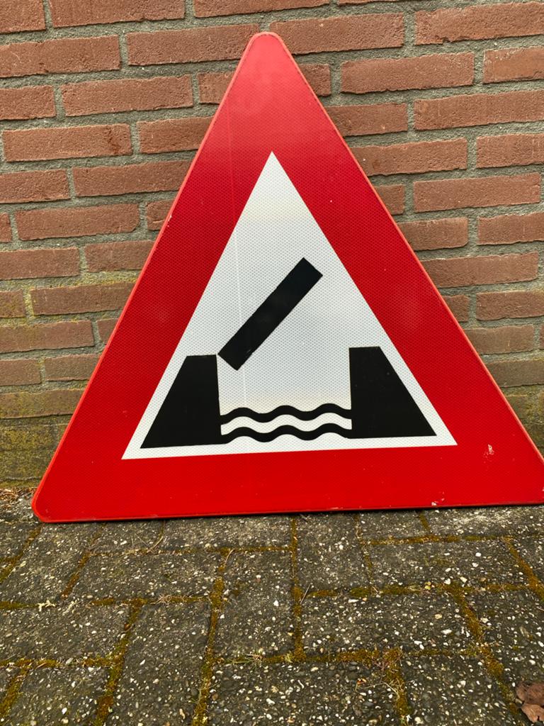 Brug bord verkeersbord, Ophalen of Verzenden, Gebruikt
