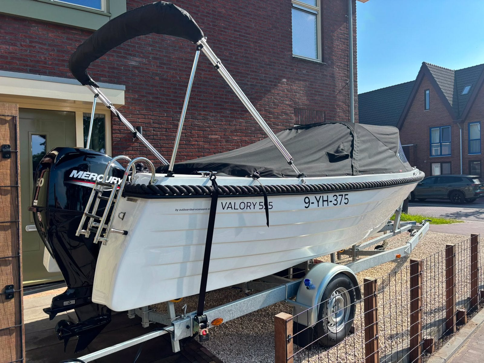 SNELVARENDE VALORY 555 MERCURY 60PK NIEUW, 60 pk, Tender, 5 m, Zo goed als nieuw