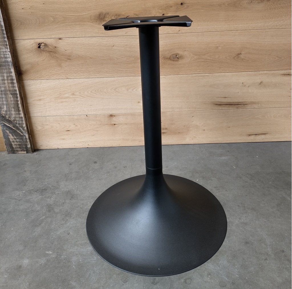 Stalen tulip tafelpoot zwart rond ø 6 cm en hoogte 72 cm, Niet ingevuld, Tafelpoot, 50 tot 100 cm, Nieuw