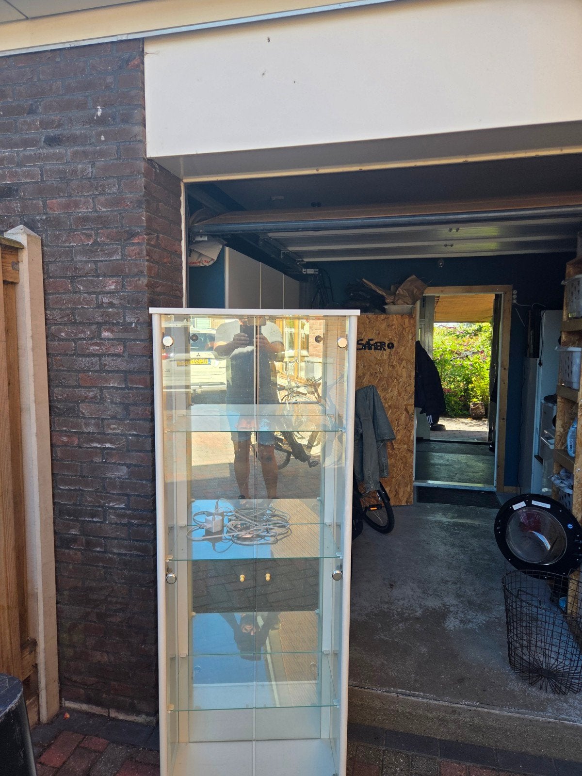 vitrinekast met verlichting, Ophalen, Gebruikt, 50 tot 100 cm, 150 tot 200 cm