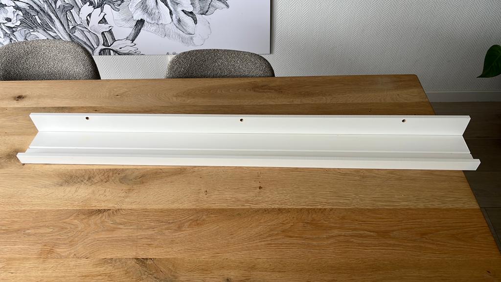 Wandplank/fotoplank IKEA wit, Ophalen of Verzenden, Gebruikt