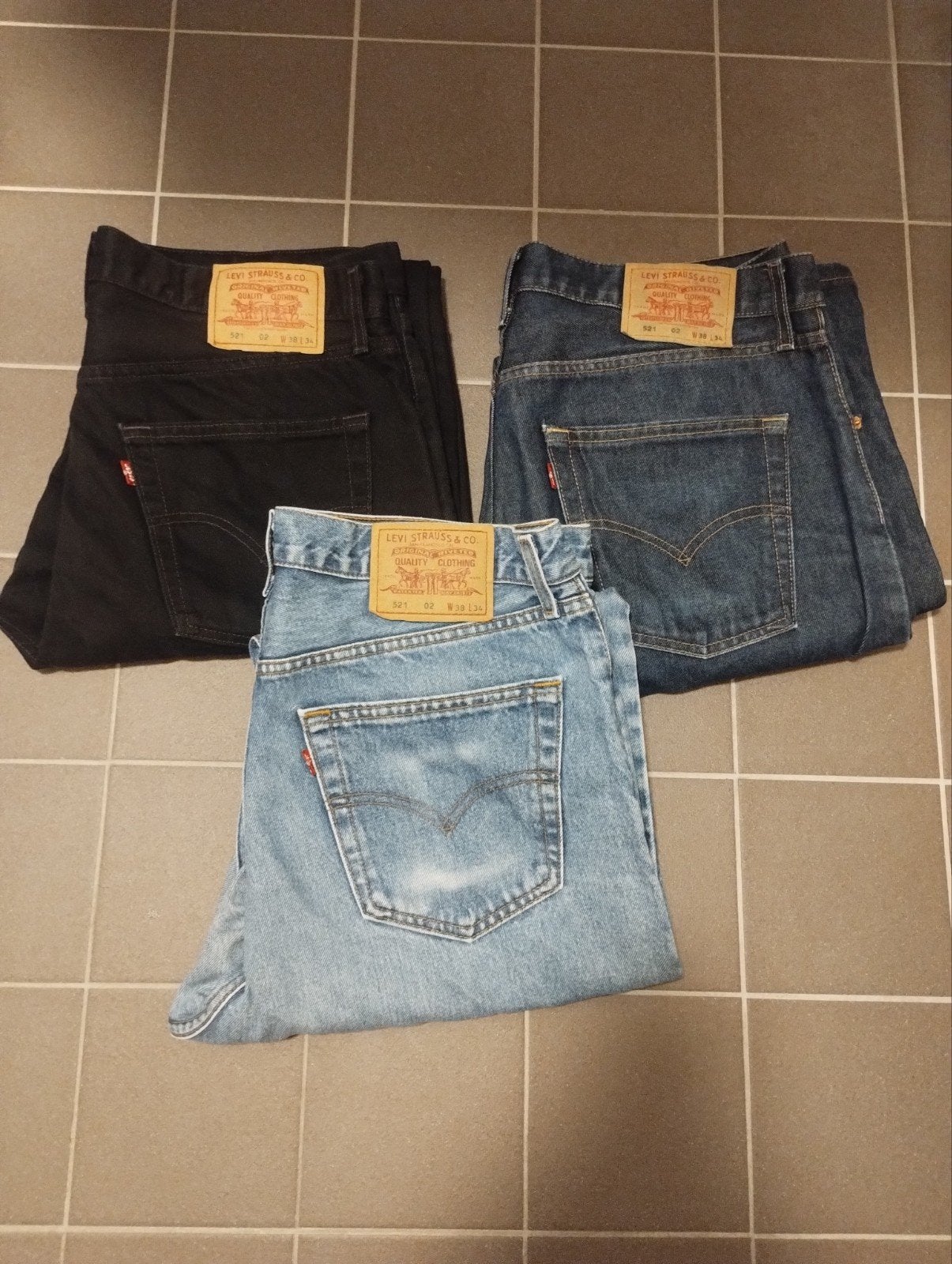 Vintage Levi's 521 Jeans | Made in Hungary 252| W38 L34(W36), Kleding | Heren, Ophalen of Verzenden, Blauw, W36 - W38 (confectie 52/54)