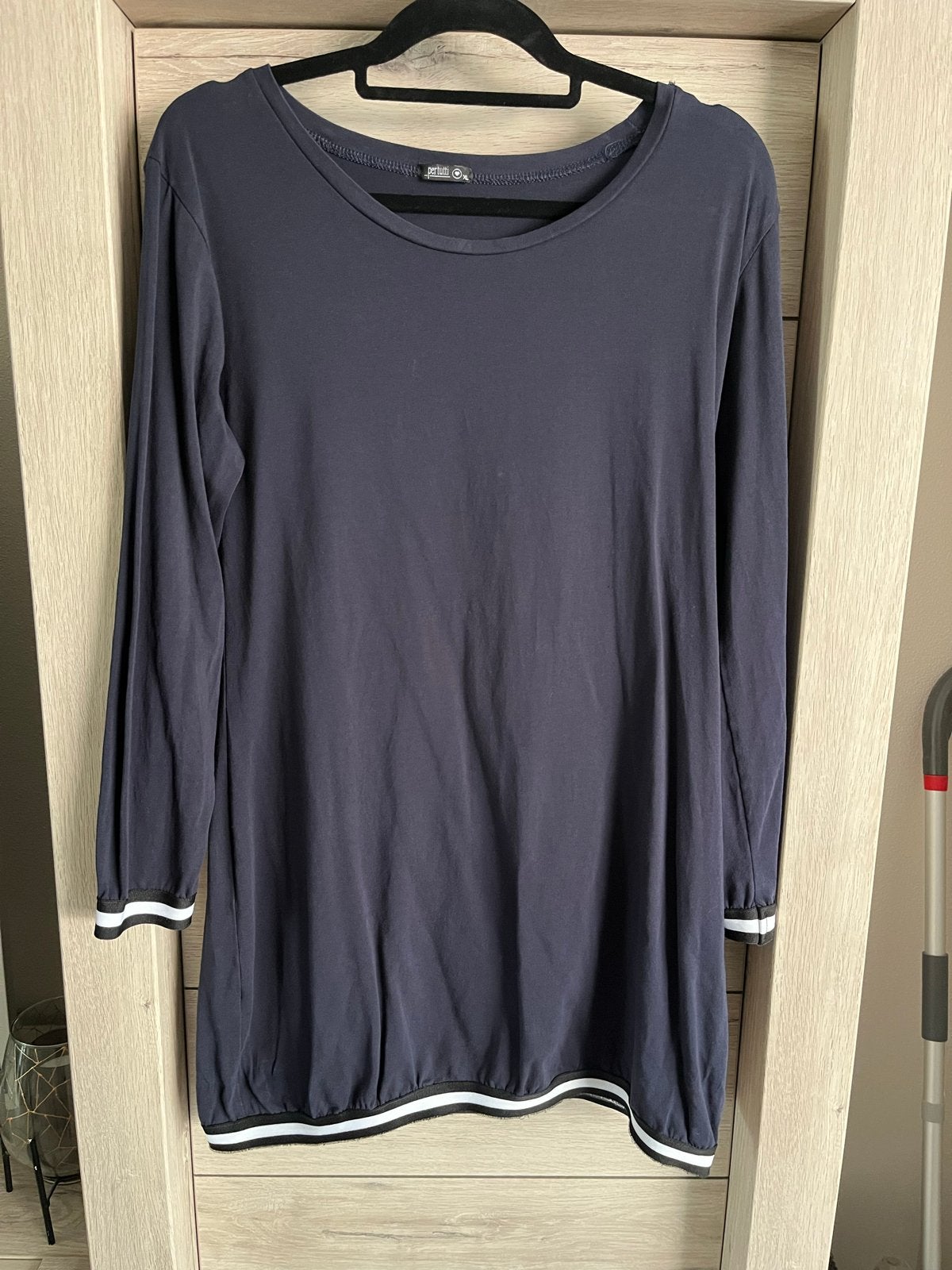 Leuke Pertutti jurk maat XL, Ophalen of Verzenden, Gedragen, Maat 46/48 (XL) of groter, Blauw