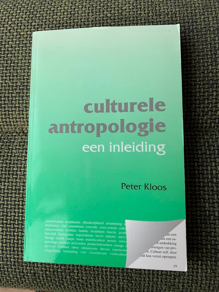 Culturele Antropologie en meer boeken volkenkunde, Boeken, Ophalen of Verzenden, Alpha, Gelezen, WO