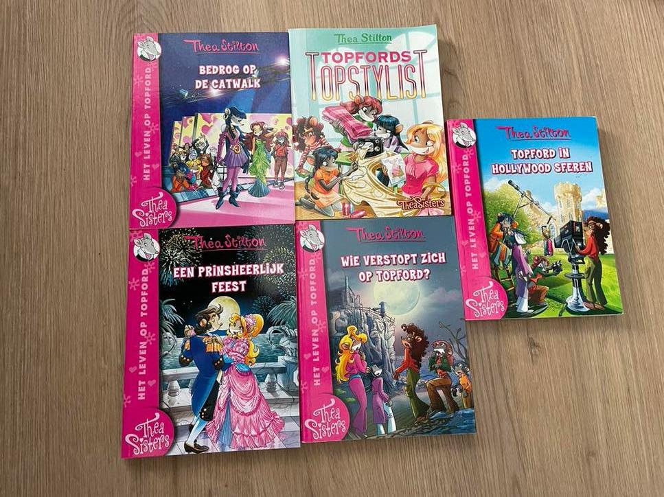 Thea Stilton Topford boeken - 5-delige set, Boeken, Ophalen of Verzenden, Zo goed als nieuw