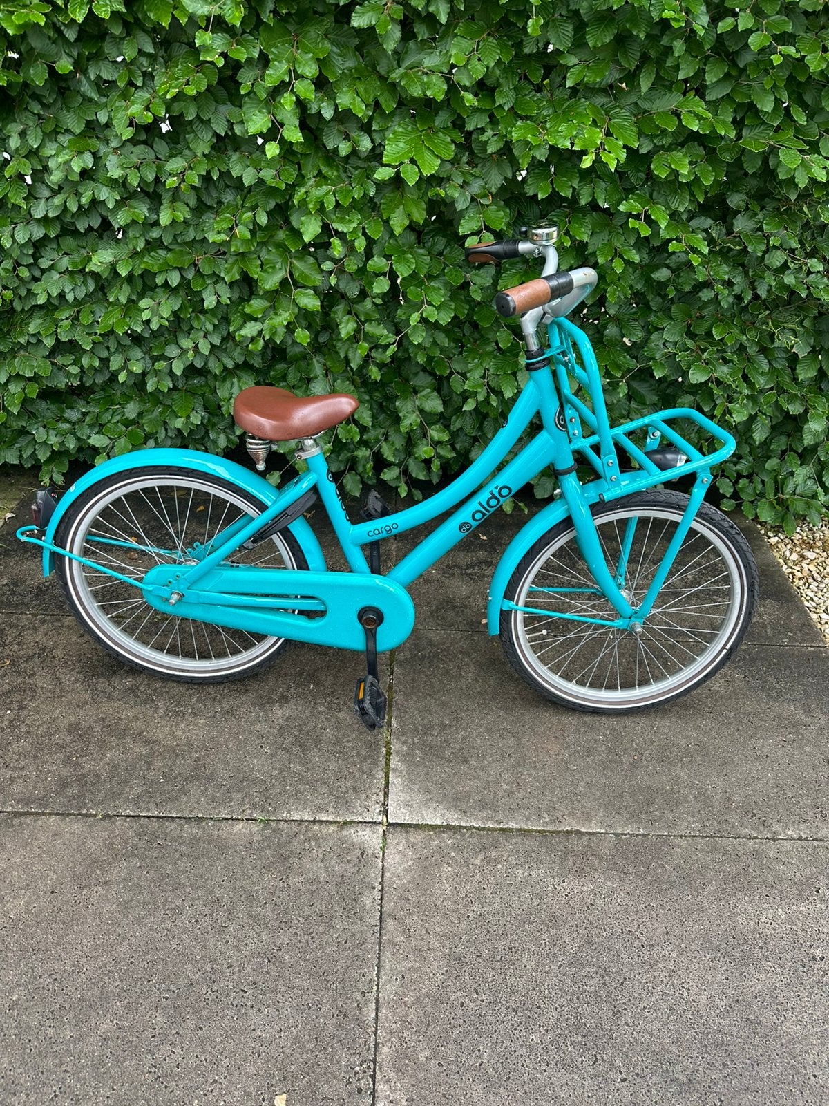 Aldo Cargo kinderfiets 20 inch – turquoise, Ophalen, Gebruikt, Terugtraprem, 20 inch