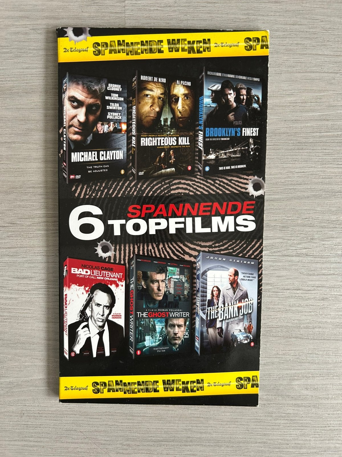 6 spannende topfilms DVD’s, Ophalen of Verzenden, Zo goed als nieuw, Actie en Avontuur