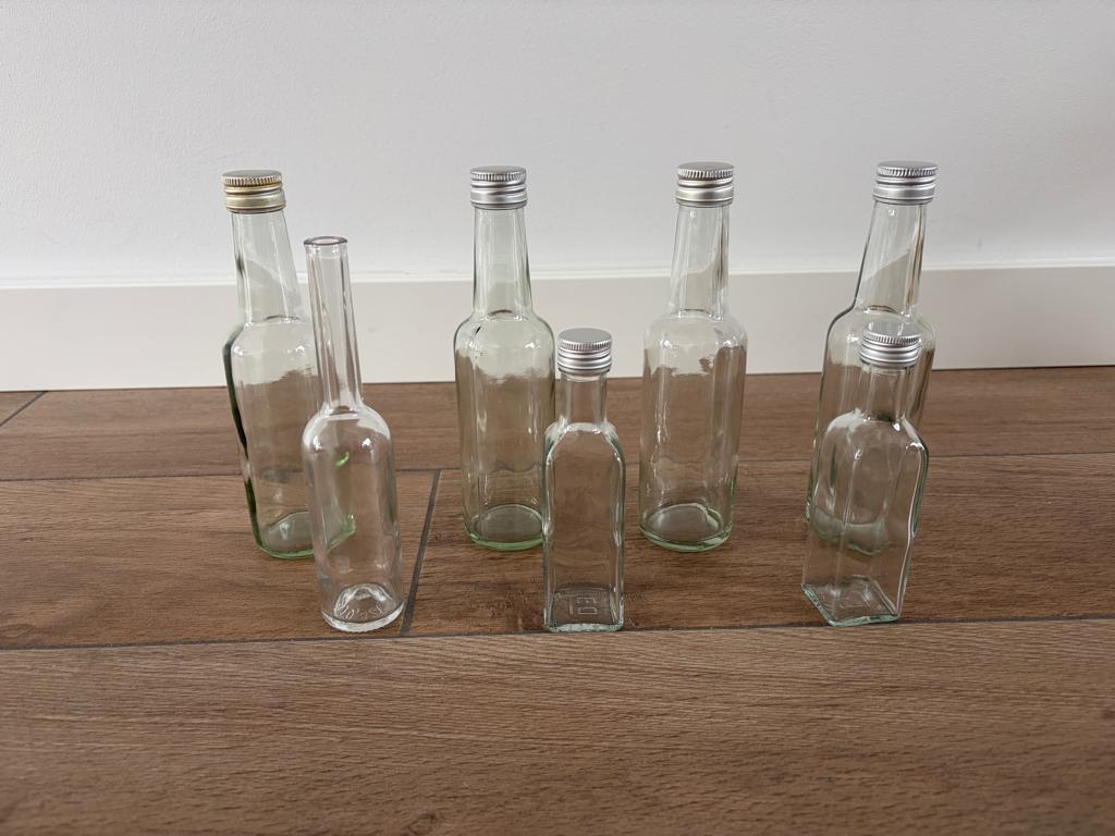 Vulflesjes olie, azijn, Ophalen, Zo goed als nieuw, Glas