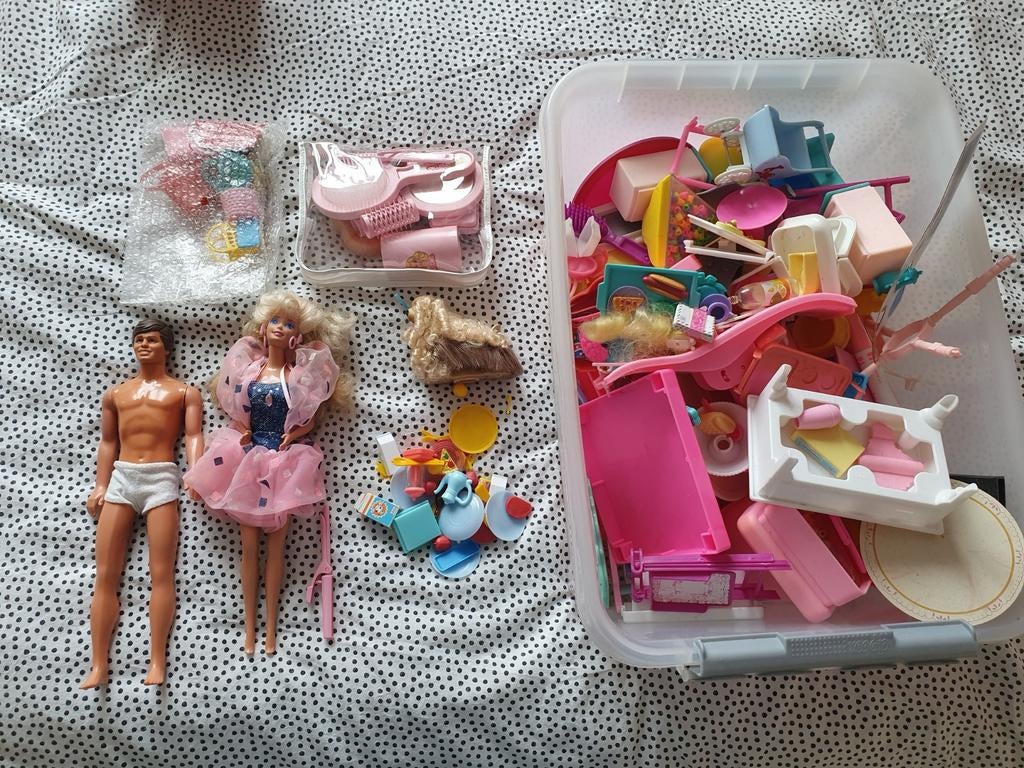 Barbie super style 1988, Ken 1983, Barbie fleur sindy, Ophalen of Verzenden