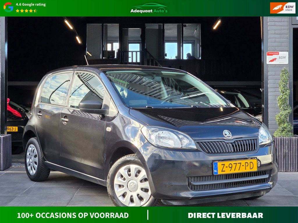 Skoda CITIGO 1.0 Greentech Active|Airco|5 deuren|El.ramen, Voorwielaandrijving, Euro 5, Stof, Gebruikt