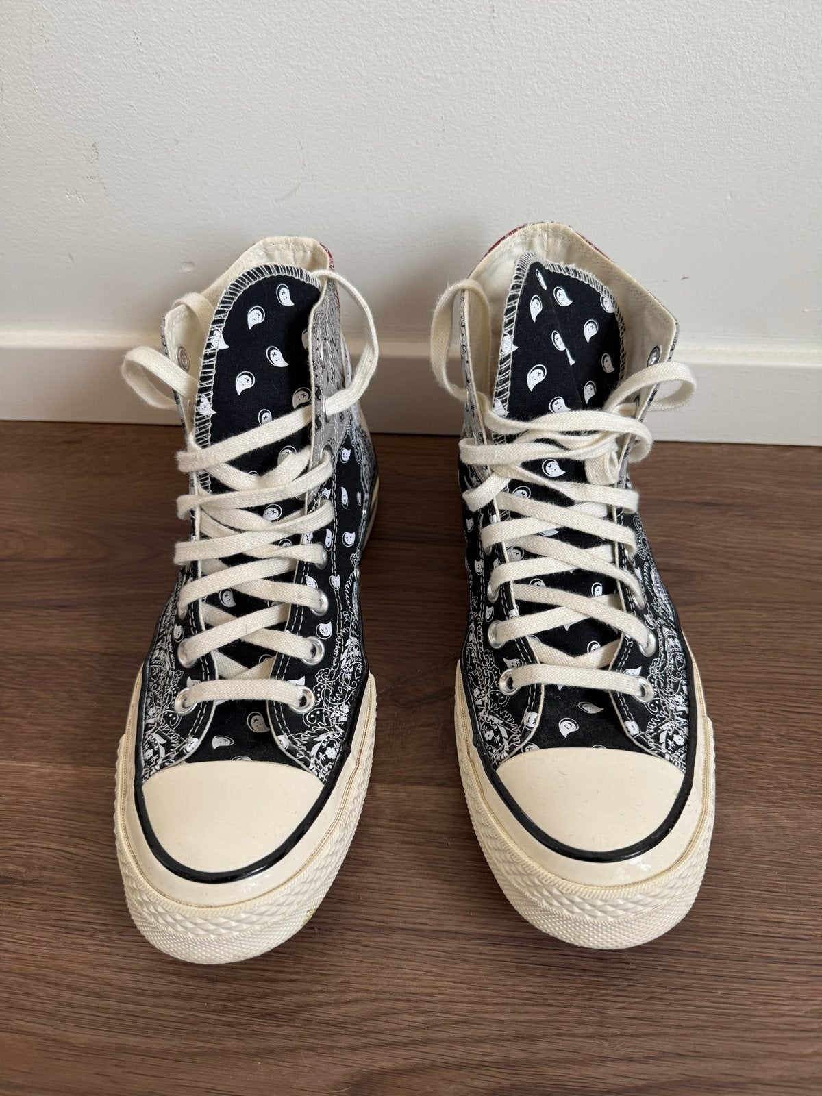 Converse Chuck Taylor All Star 70 Hi Paisley Patchwork, Ophalen of Verzenden, Zo goed als nieuw, Zwart, Sneakers of Gympen