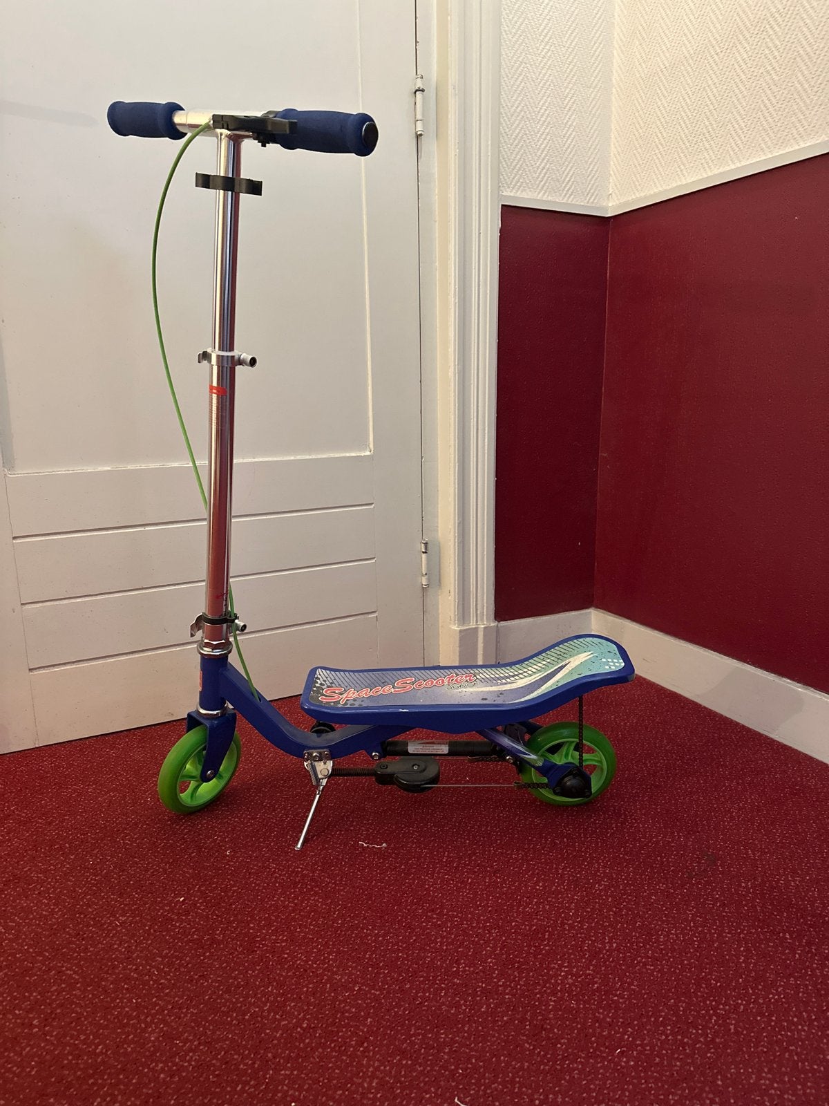 Space Scooter Junior - Blauw/Groen, Ophalen, Gebruikt, Gewone step