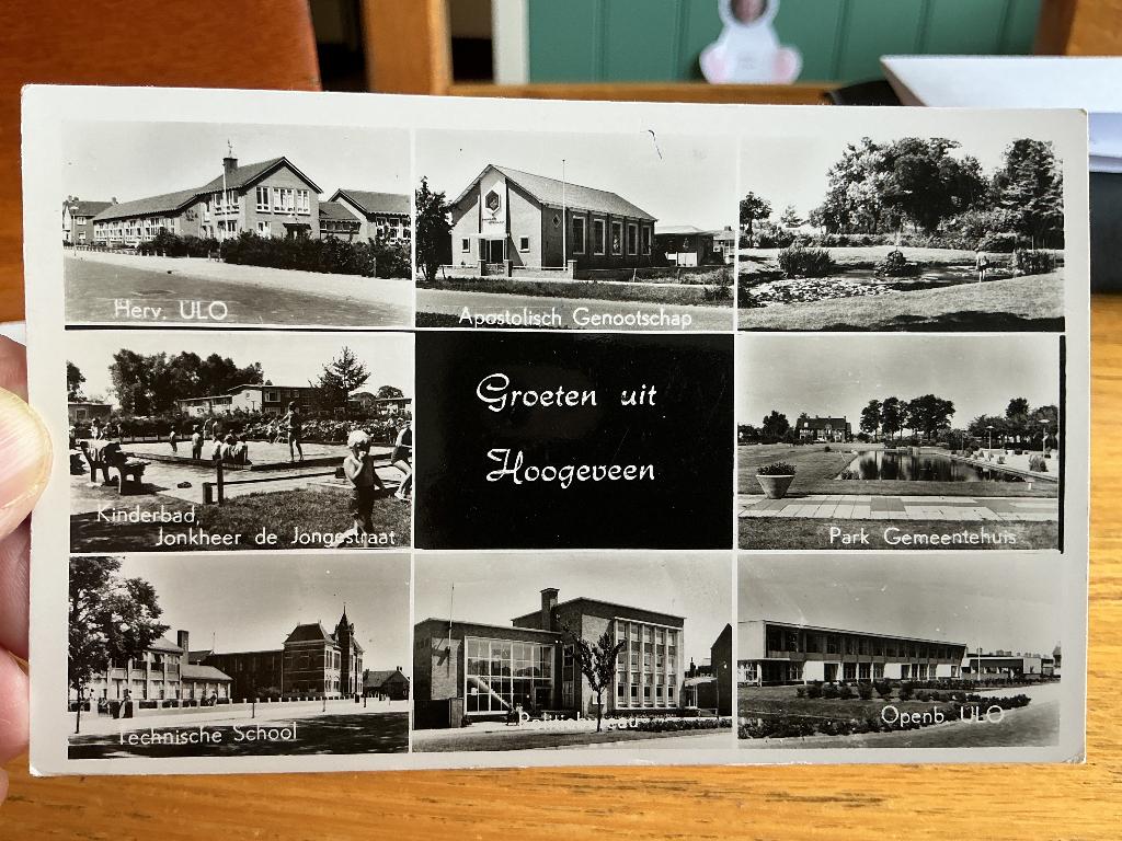 Hoogeveen, Verzamelen, Ansichtkaarten | Nederland, Verzenden, 1940 tot 1960, Gelopen, Drenthe
