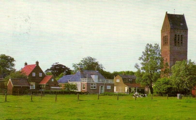 Mooi Gaasterland, Wijckel - toren koeien - gelopen, Verzamelen, Ophalen of Verzenden, 1960 tot 1980, Gelopen, Friesland