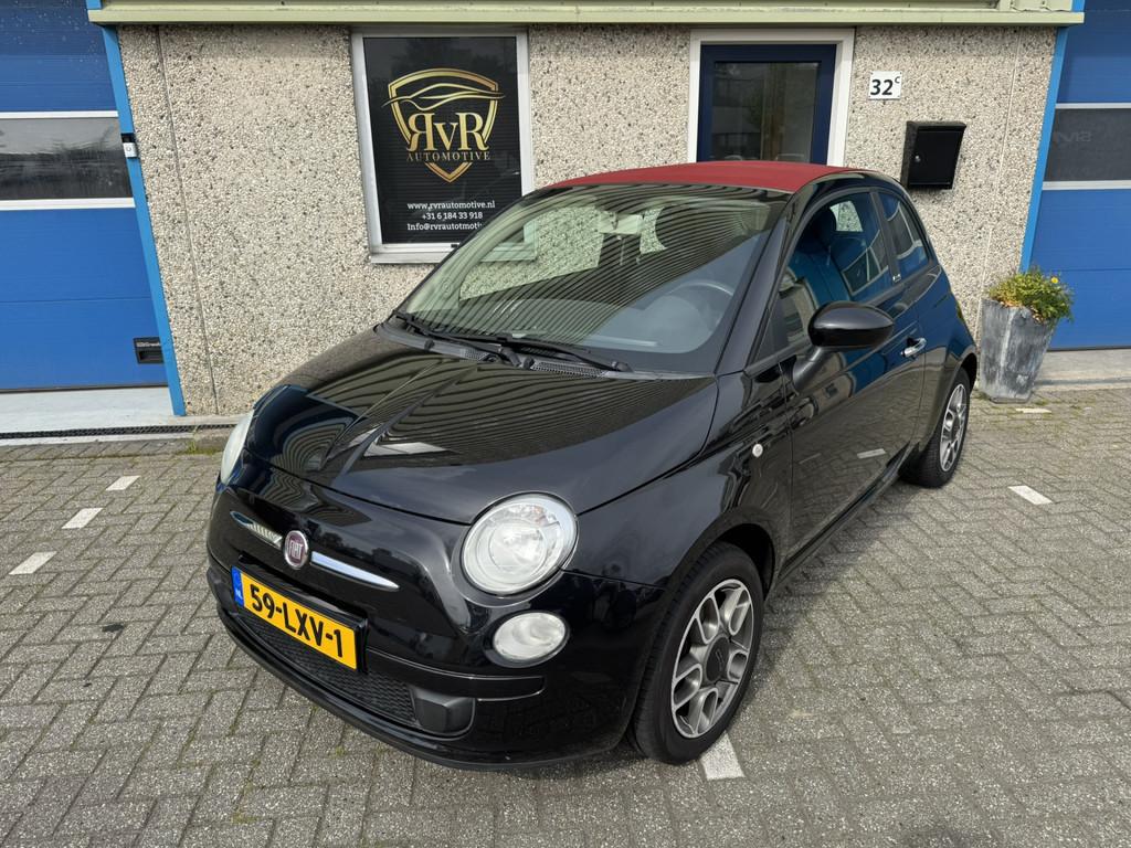 Fiat 500C 1.2 Pop DAK DEFECT (bj 2010, automaat), Euro 5, Gebruikt, 4 cilinders, Cabriolet