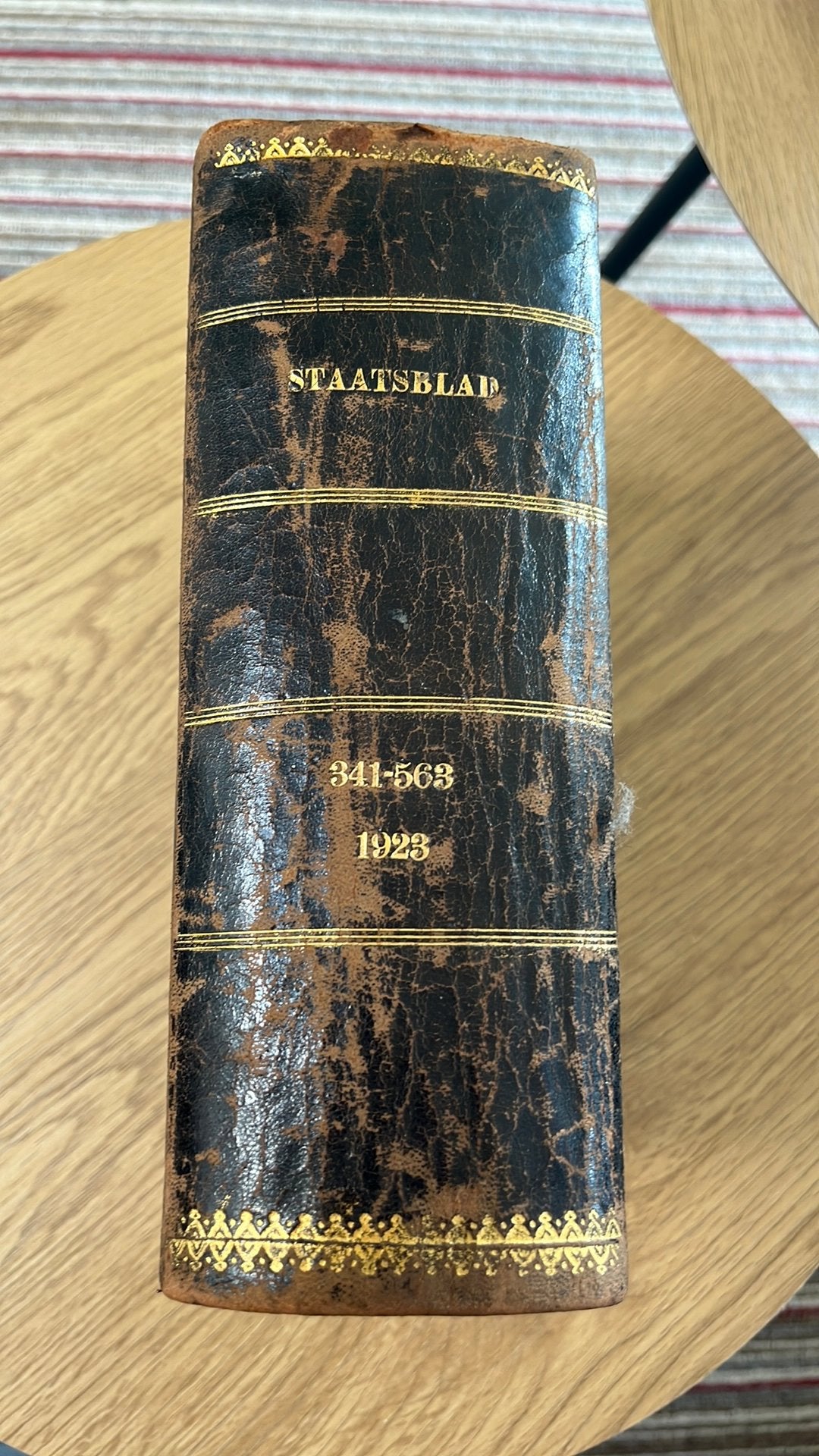 Antiek Staatsblad 1923 – ingebonden jaargang / wetboek, Antiek en Kunst, Antiek | Boeken en Bijbels, Ophalen of Verzenden