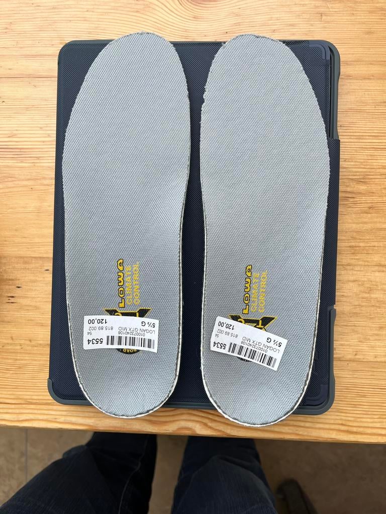 Lowa losse binnenzooltjes, mt 5,5 G Logan GTX MID, Kleding | Dames, Schoenen, Nieuw, Grijs, Wandelschoenen, Ophalen of Verzenden