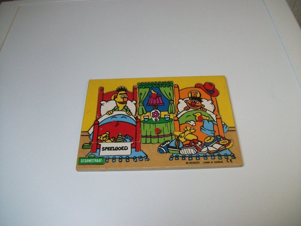 Puzzel Sesamstraat 7 delig, Ophalen of Verzenden, Gebruikt