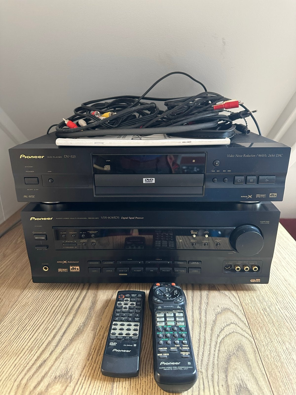Pioneer VSX-808RDS versterker en DV-525 DVD-speler 5.1 DTS, Ophalen, Gebruikt, Dvd-speler, Pioneer
