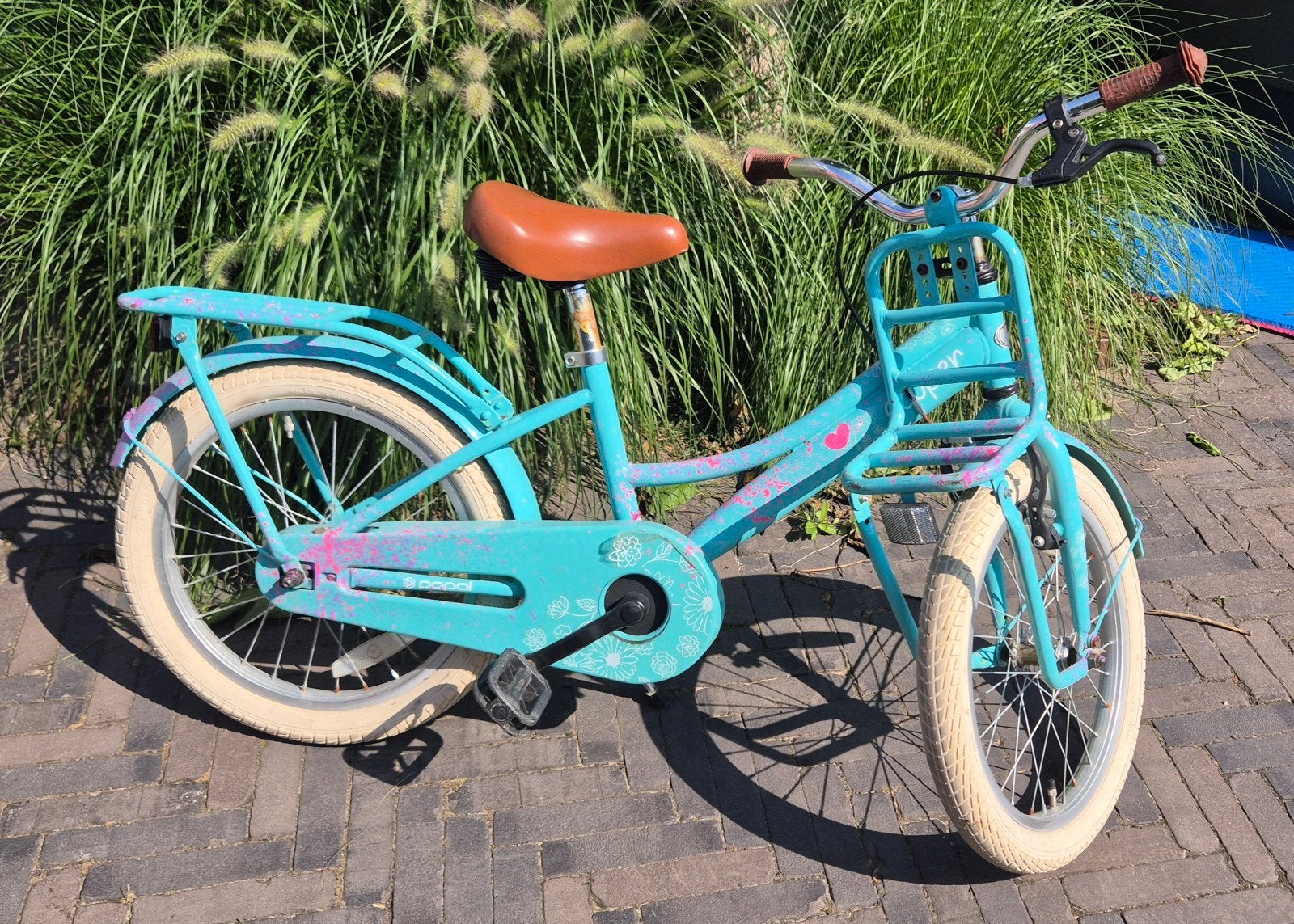 Meiden fiets 18 inch, Fietsen en Brommers, Fietsen | Meisjes, Ophalen, Gebruikt, 18 inch