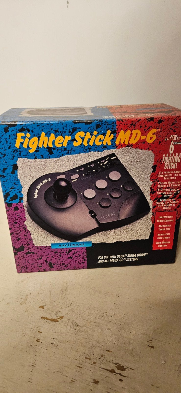 Fighter Stick MD-6 voor Sega Mega Drive - Nieuw in doos, Ophalen of Verzenden, Nieuw, Met 1 controller, Mega Drive