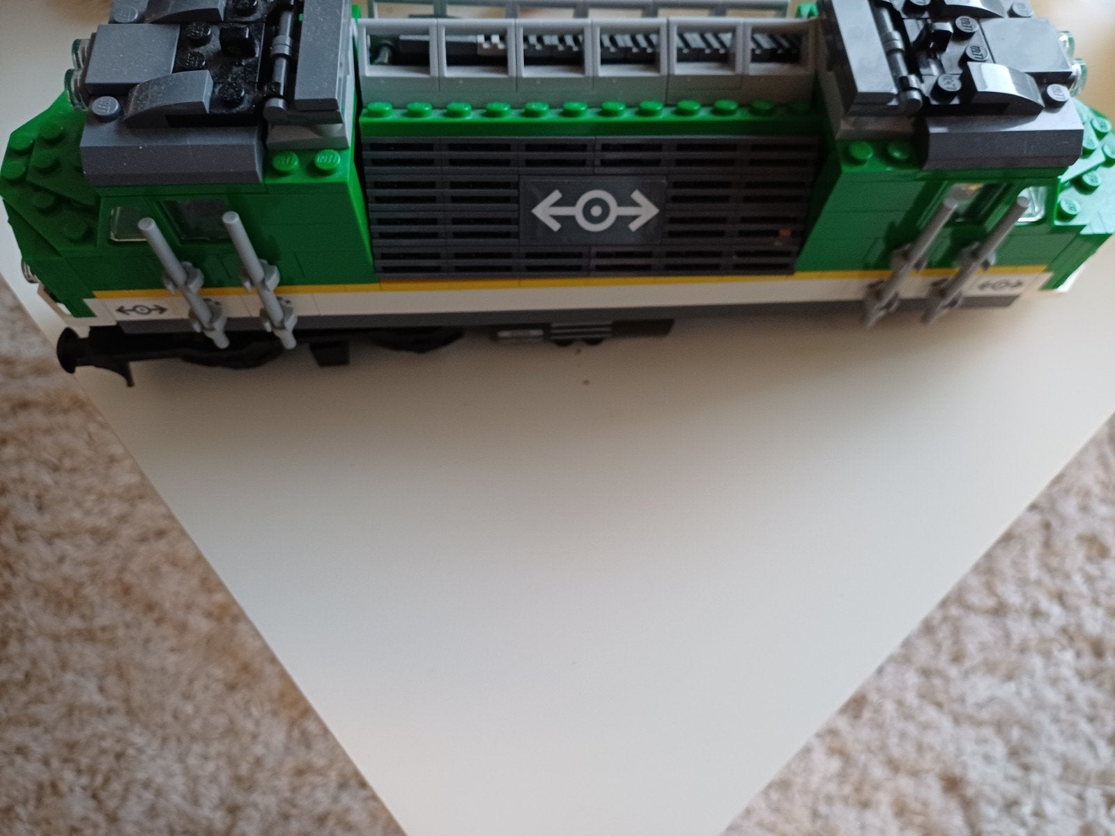 Lego trein onderdelen - Groene locomotief, Kinderen en Baby's, Speelgoed | Duplo en Lego, Gebruikt, Lego, Ophalen of Verzenden