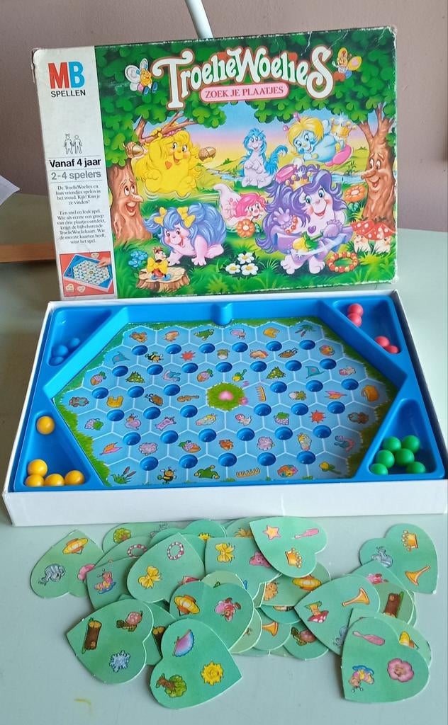 TroelieWoelies Zoek je Plaatjes - MB Spellen, Drie of vier spelers, Ophalen of Verzenden, Gebruikt, MB Spellen