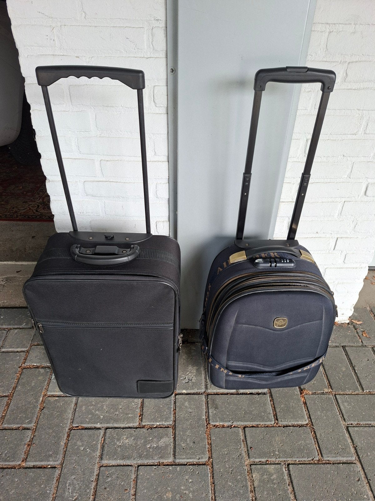 2 x trolly reiskoffer handbagage, 50 tot 60 cm, Hard kunststof, Ophalen of Verzenden, Zo goed als nieuw