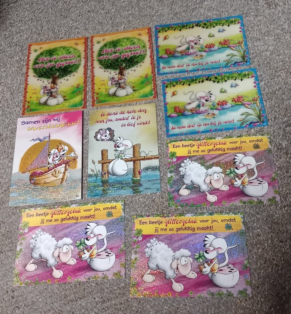 Restantje nog nieuwe diddl effect kaarten , nog ongebruikt, Verzamelen, Diddl, Ophalen of Verzenden, Diddl, Nieuw, Overige typen