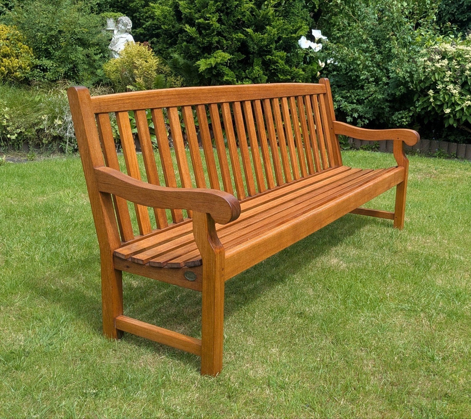 Teak & Garden bank - Zo goed als nieuw -215 cm, Teakhout, Zo goed als nieuw, Info@teakandgarden.nl, Nvt