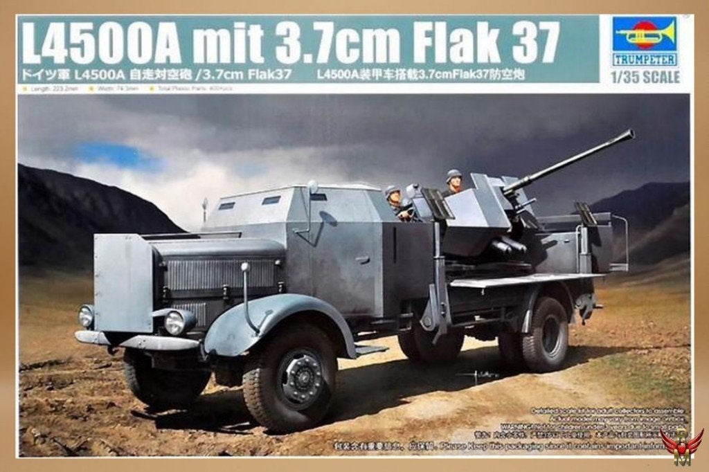 ROWASP OUTLET | Trumpeter 1/35 L4500A mit 37mm Flak 37, Overige merken, 1:32 tot 1:50, Ophalen of Verzenden, Zo goed als nieuw