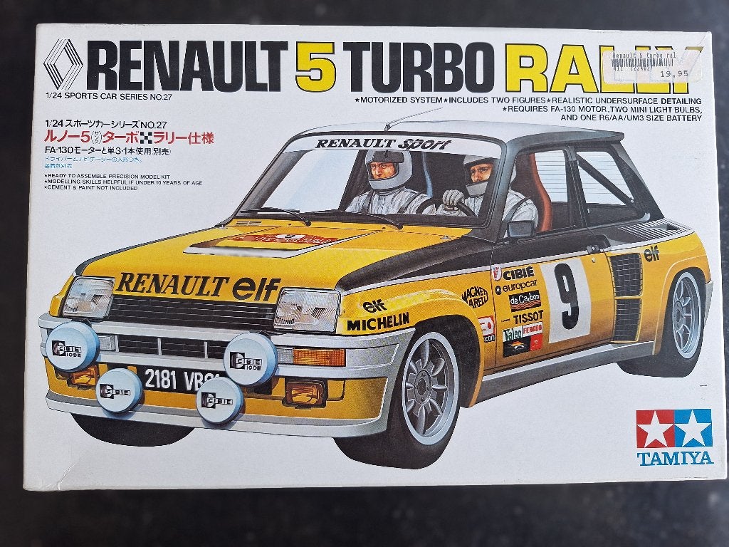 Renault 5 turbo Rally - Tamiya 1/24, Auto, Verzenden, Groter dan 1:32, Zo goed als nieuw
