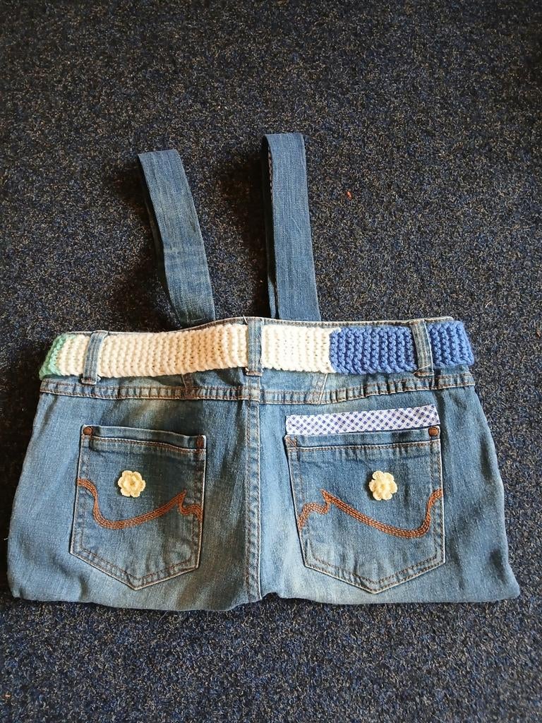 Zelfgemaakte tas., Sieraden, Tassen en Uiterlijk, Tassen | Damestassen, Ophalen of Verzenden, Nieuw, Blauw, Shopper
