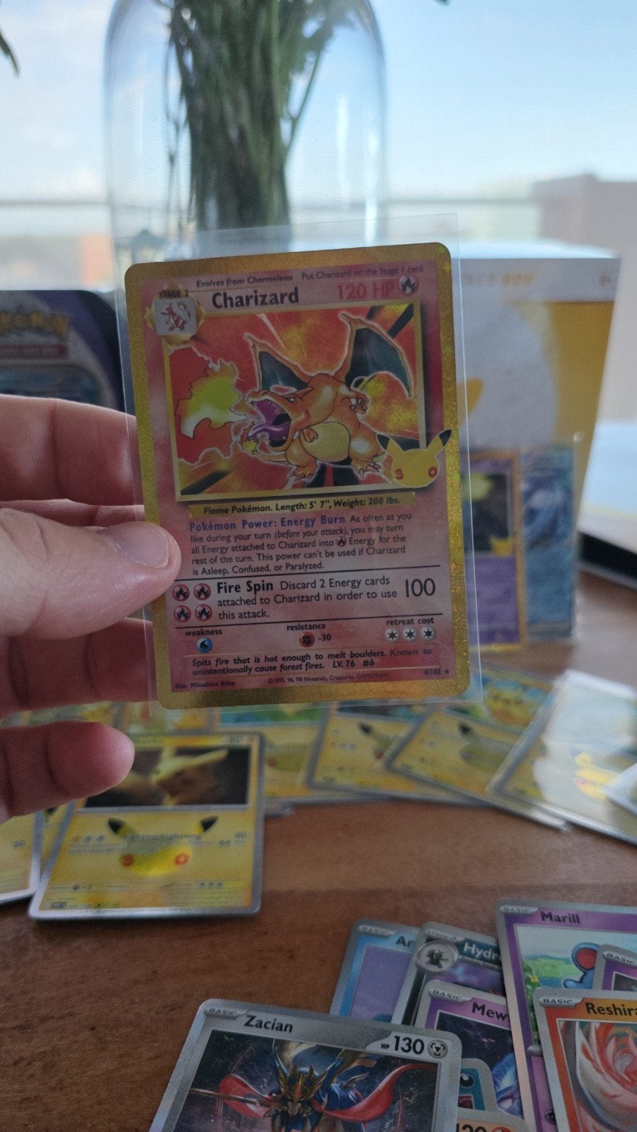 Charizard Celebrations 30th Anniversary Pokémon Kaart, Ophalen of Verzenden, Nieuw, Losse kaart, Foil