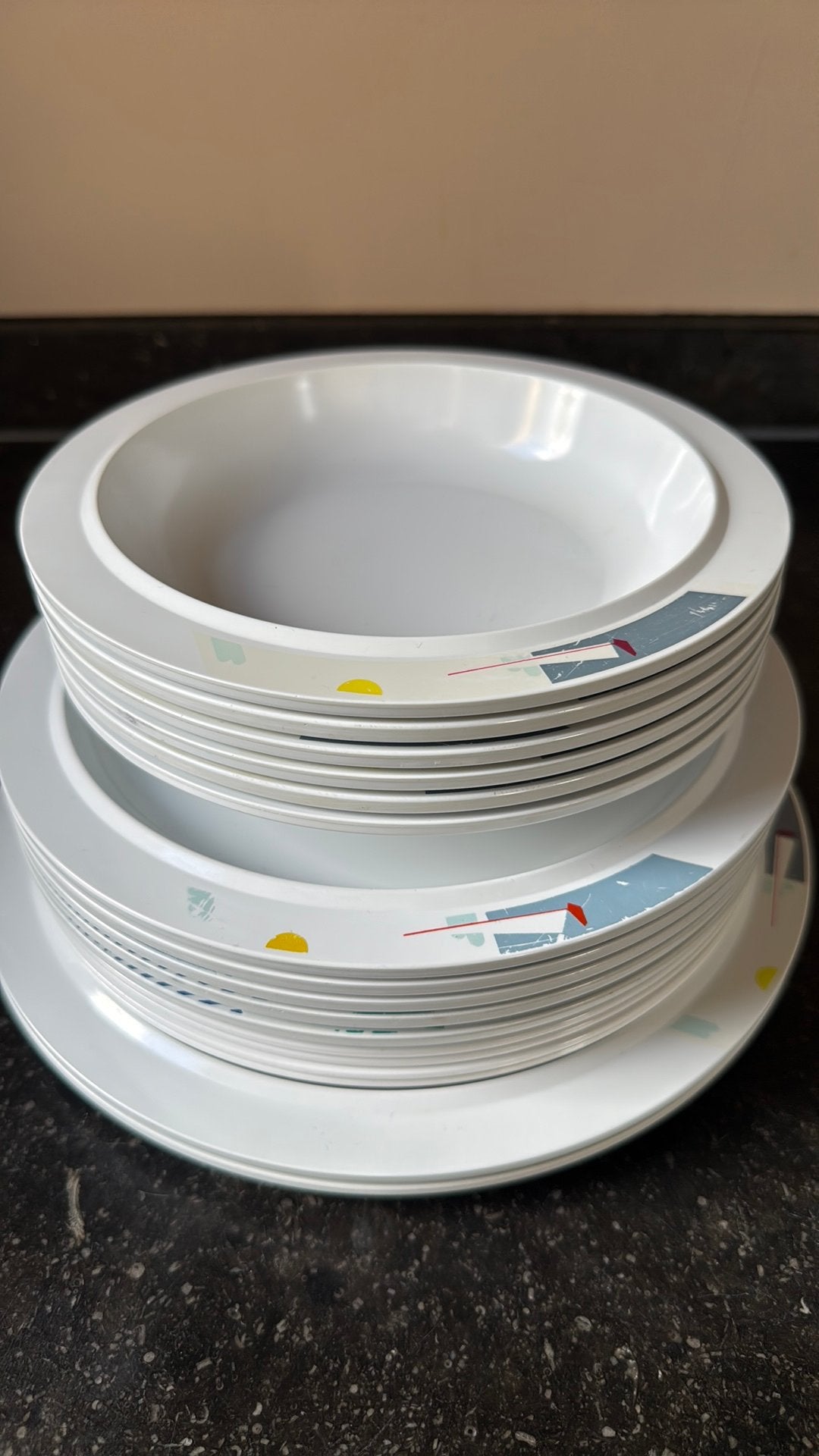 13 Mepal  Rosti borden en 4 coppia, Huis en Inrichting, Keuken | Servies, Overige materialen, Gebruikt, Mepal, Ophalen of Verzenden