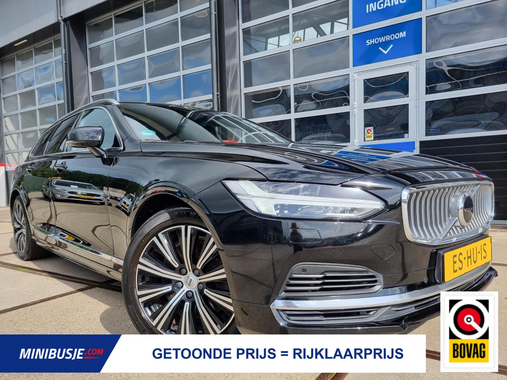 Volvo V90 2.0 T6 Plug-in hybrid AWD Inscription LEER / PANOR, Auto's, Dealer onderhouden, Euro 6, 4 cilinders, 1969 cc