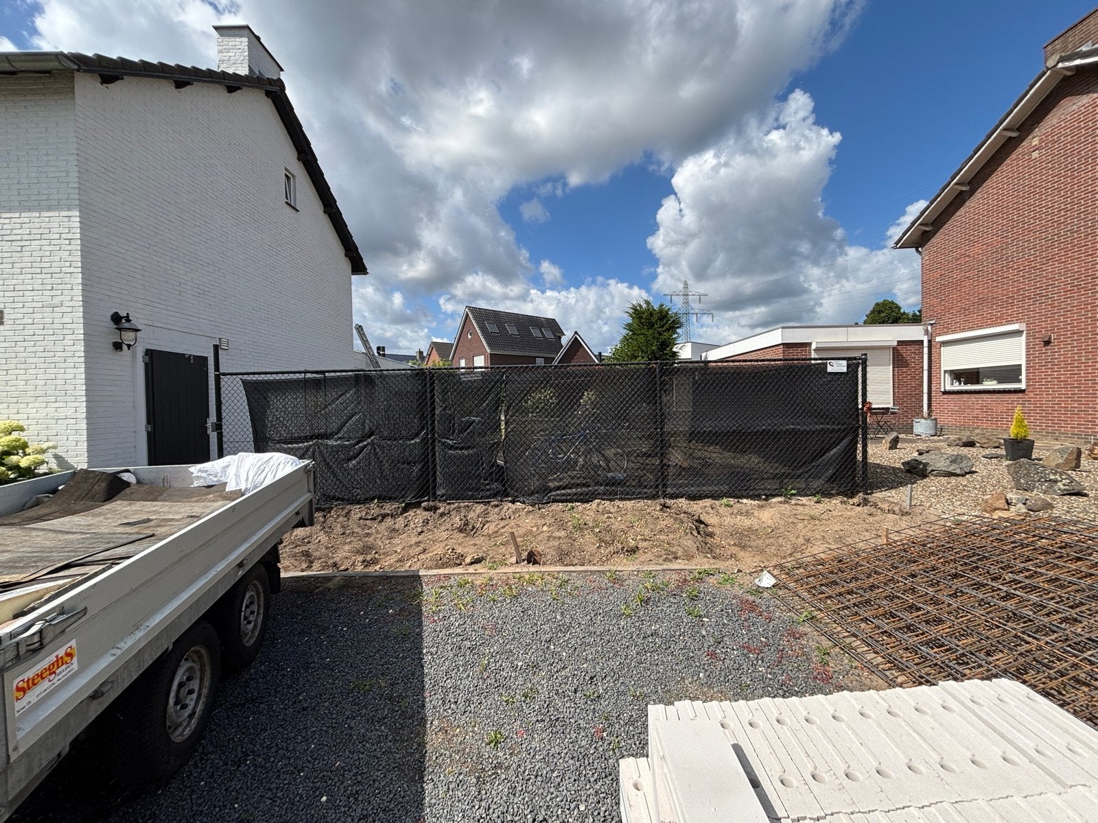 Stevig gaashekwerk kleur zwart, Ophalen, Gebruikt, IJzer, Gaashekwerk