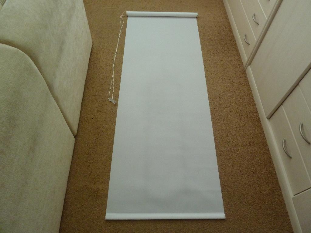 Wit rolgordijn 170 x 62, Ophalen of Verzenden, Wit, 50 tot 100 cm, 150 tot 200 cm