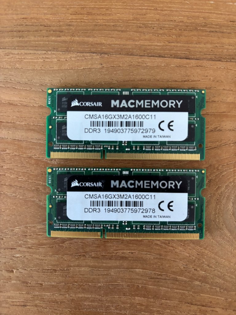 Corsair MacMemory 16Gb kit voor MacBook Pro Mid 2012, 2 tot 3 Ghz, Overige groottes, Zo goed als nieuw, 16 GB