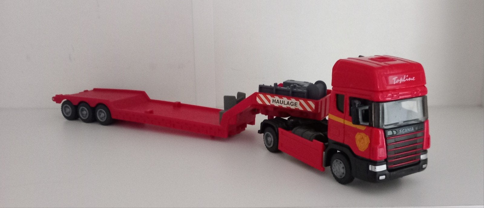 Scania vrachtwagen met oplegger - dak los, koppeling kapot, Hobby en Vrije tijd, Modelbouw | Auto's en Voertuigen, Gebruikt, Truck