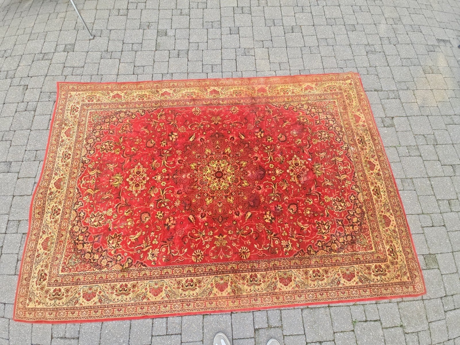 Vintage Louis de Poortere Khosrobed tapijt - 200x300cm, Huis en Inrichting, Stoffering | Tapijten en Kleden, Ophalen, Gebruikt
