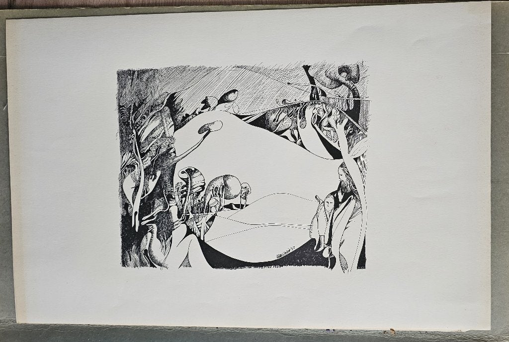 4 grafische prenten van Victor Linford, Antiek en Kunst, Ophalen of Verzenden