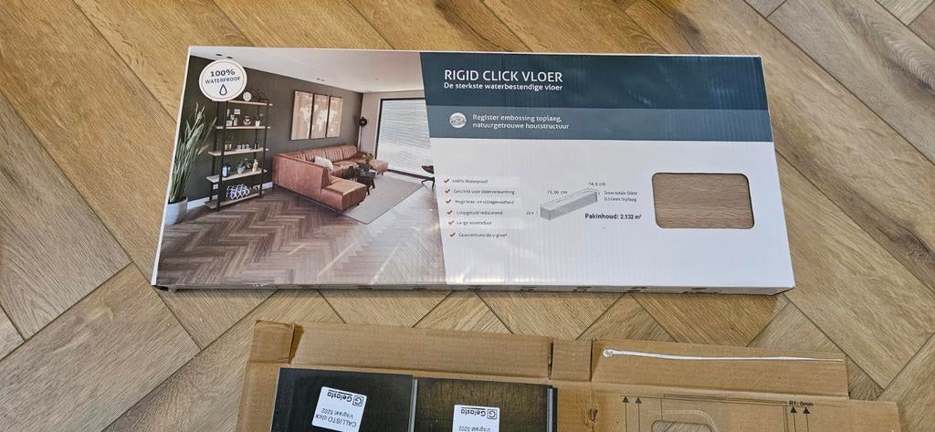 Gelasta Callisto Visgraat Natural Oak Click 5202, Ophalen, Nieuw, Overige typen