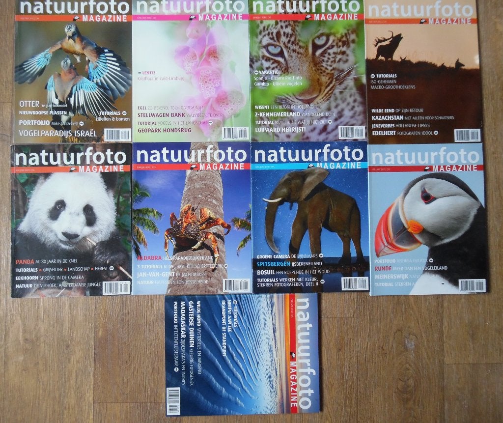 Natuurfoto magazine 9x, Ophalen of Verzenden, Zo goed als nieuw, Wetenschap en Natuur