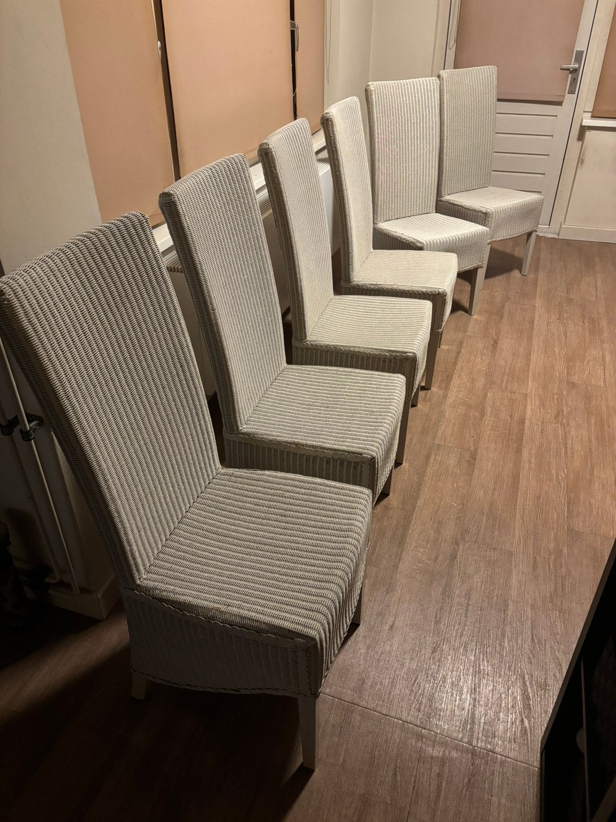 Eetkamer stoelen., Ophalen, Zo goed als nieuw, Wit, Vijf, Zes of meer stoelen