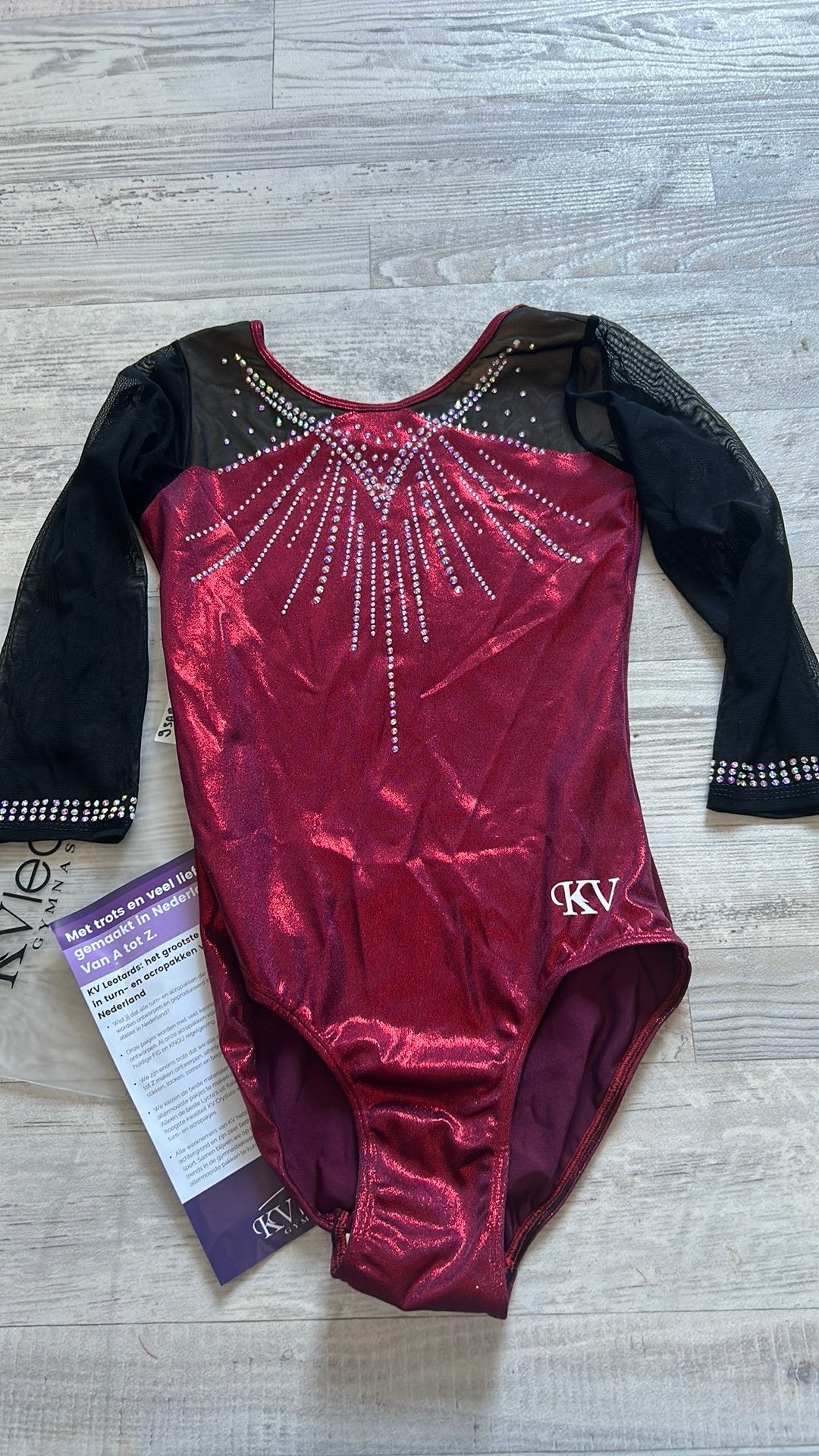 KV Leotards Wedstrijd Turnpakje Maat AS, Overige kleuren, Ophalen of Verzenden, Zo goed als nieuw, Turnpak(je)