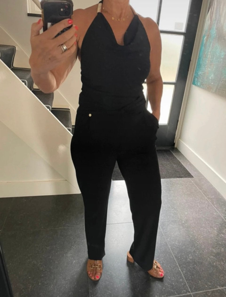 Rinascimento, super leuke en fijne halterjumpsuit, S/M, Kleding | Dames, Jumpsuits, Ophalen of Verzenden, Zo goed als nieuw, Maat 38/40 (M)